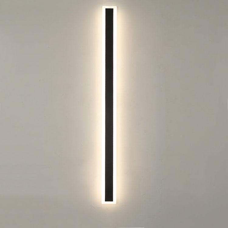 Minimalistische Langwerpige Staafvormige 1-Lichts Led-Acryl Waterdichte Buitenwandlamp