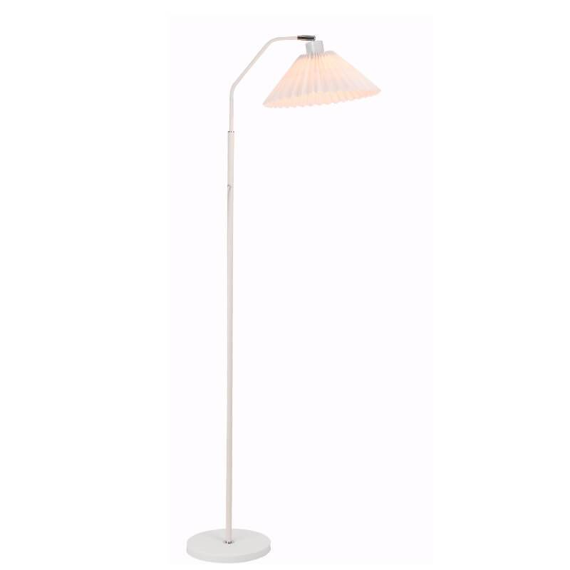 Minimalistische Stoffen Geplooide Kap 1-Lichts Staande Vloerlamp