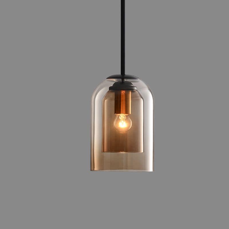 Mica Mid-Century Hanglampen Met Dubbel Glas