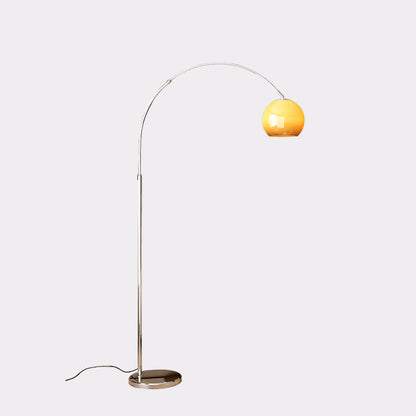 Moderne Scandinavische Glazen Ronde Kap Vishengel Ijzer 1-lichts Staande Vloerlamp Voor Woonkamer