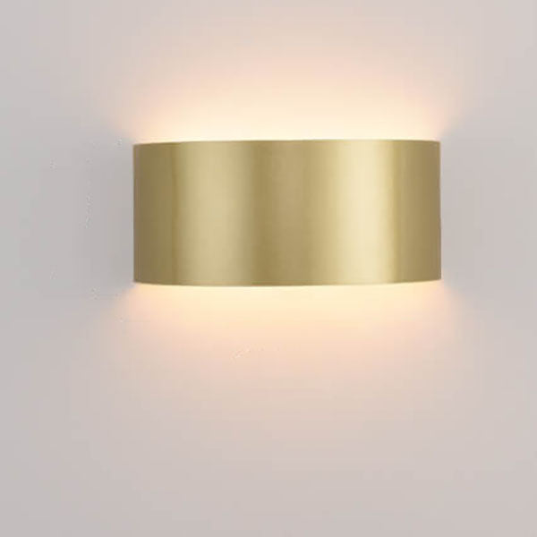 Minimalistische Effenkleurige Ijzeren Halve Cirkel Led Wandlamp