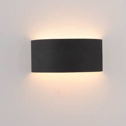 Minimalistische Effenkleurige Ijzeren Halve Cirkel Led Wandlamp