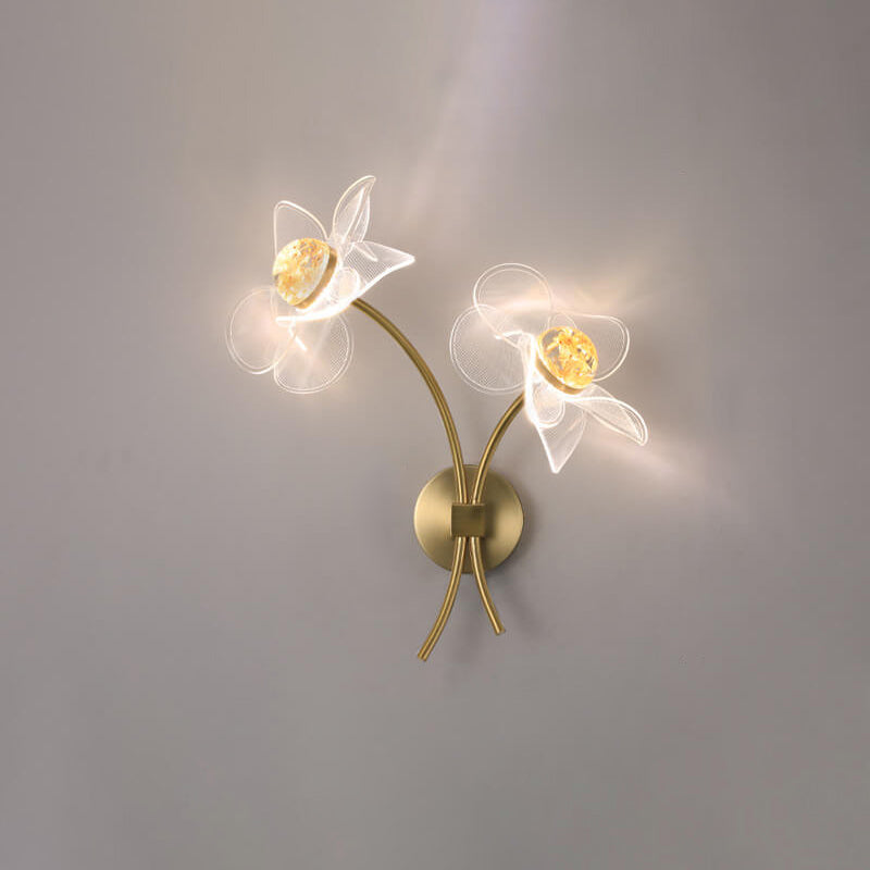 Europese Creatieve Lotusbloemen Acryl Led Wandlamp