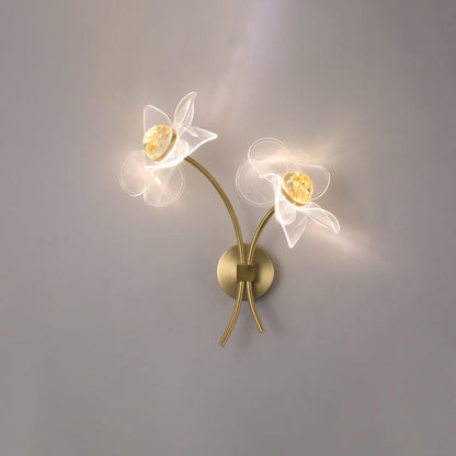 Europese Creatieve Lotusbloemen Acryl Led Wandlamp