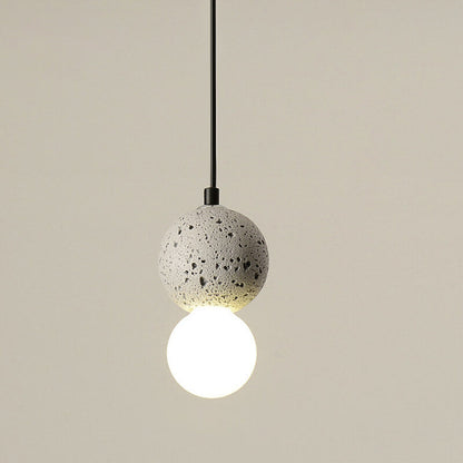 Moderne Scandinavische Orb Terrazzo 1-lichts Hanglamp Voor Slaapkamer