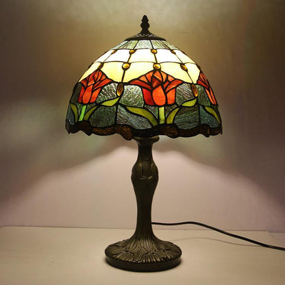 Europese Decoratieve Tiffany Glas-in-lood Tafellamp Met 1 Lichtpunt