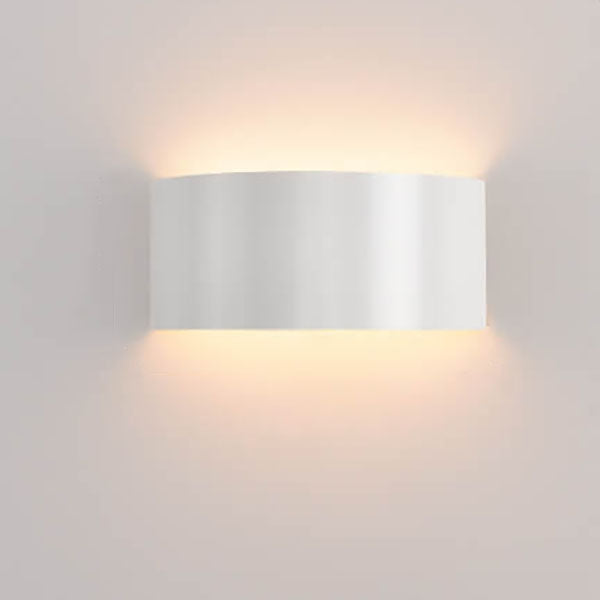 Minimalistische Effenkleurige Ijzeren Halve Cirkel Led Wandlamp