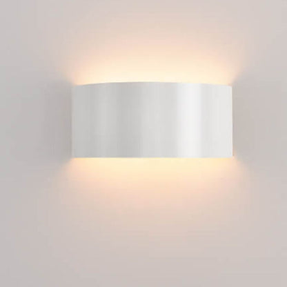 Minimalistische Effenkleurige Ijzeren Halve Cirkel Led Wandlamp