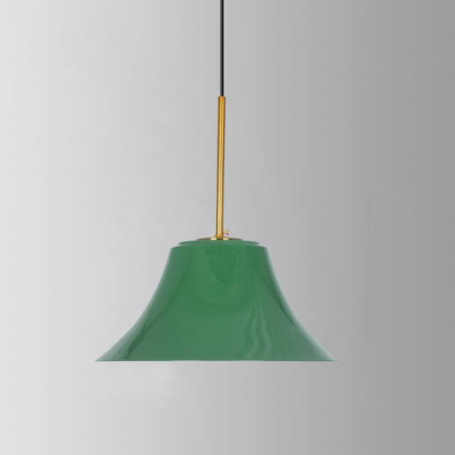 Industriële Vintage Groene Ijzeren Koepel Kegel 1-Lichts Hanglamp