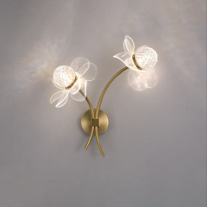 Europese Creatieve Lotusbloemen Acryl Led Wandlamp