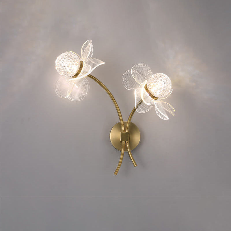 Europese Creatieve Lotusbloemen Acryl Led Wandlamp