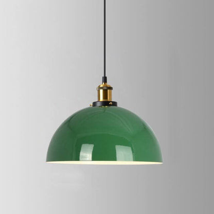 Industriële Vintage Groene Ijzeren Koepel Kegel 1-Lichts Hanglamp