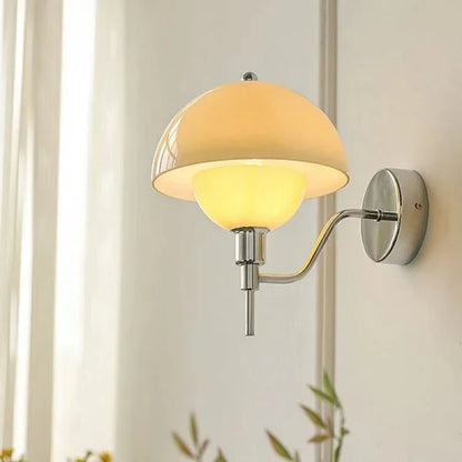 Paddestoel Wandlamp Crème