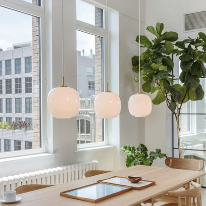 Moderne Scandinavische Opaalglas Radihous Hanglamp