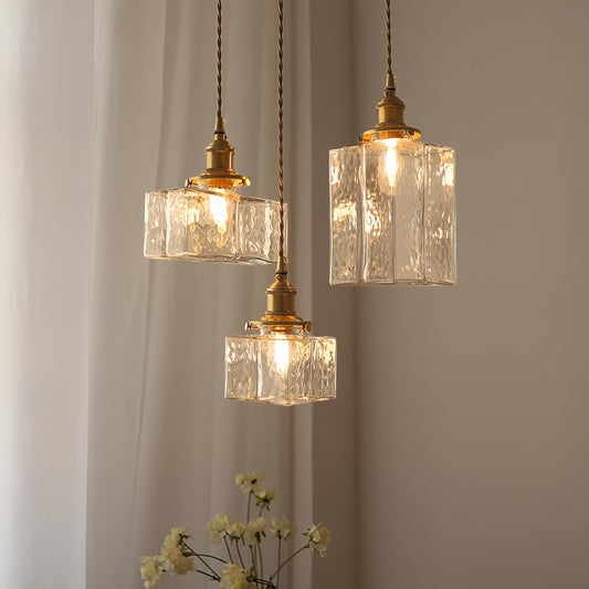 Moderne Retro Glazen Hanglamp