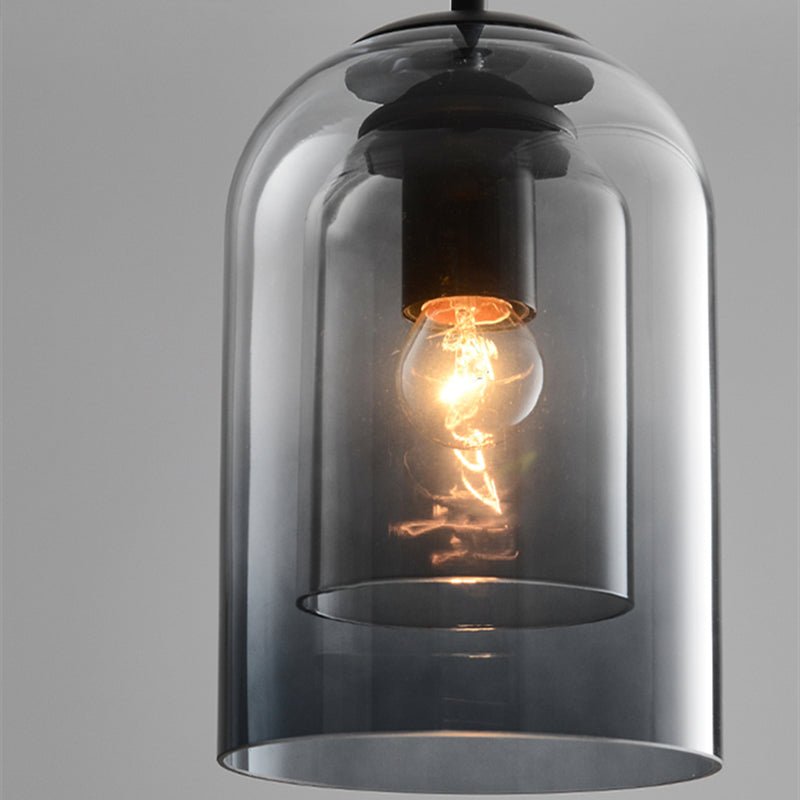 Mica Mid-Century Hanglampen Met Dubbel Glas